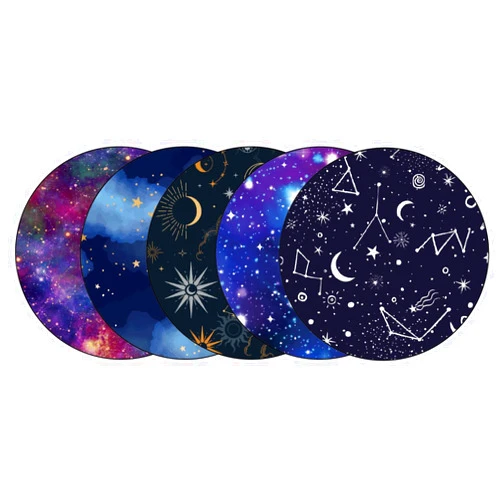 Glucomart Freestyle Waterproof Sensor Covers for Libre 3 & Libre 2 Sensor Stickers 5 Pack, Galaxy Adhesive Patches Long-Lasting for 14 Days Latex-Free and Hypoallergenic