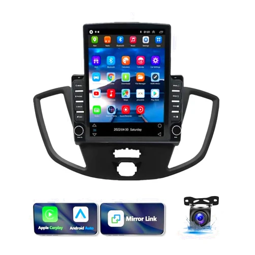 Loddery 9.7'' Android 13.0 Car Radio Stereo for Ford Transit 2013 2014 2015 2016 2017 2018 2019,for Ford Transit Custom 2014-2019 Touchscreen Radio with Carplay & Android Auto Support Bluetooth [2+32G]