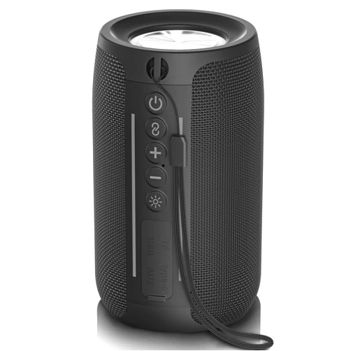 ABitmax Bluetooth Speaker, Waterproof Wireless Speaker, Portable Speaker, Bluetooth 5.3, RGB Lights, Bluetooth Pairing, Multiple Series connection1600 Mins Playtime for Home, Party, (Black)