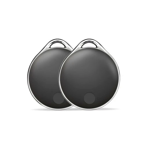 Linkstyle.life LINKSTYLE NIJITAG Air Tracker Tag Item Finders with Apple Find My (iOS Only) with Unlimited Range, Item Locator - Luggage, Key, Wallet, Bluetooth, Waterproof, Replaceable Battery, Charcoal Gray, 2Pack