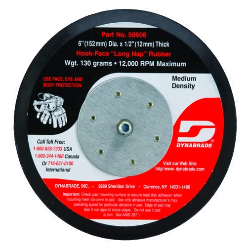 Dynabrade 50606 Non-Vacuum Disc Pad, 6-Inch Diameter