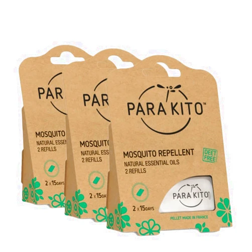 PARA'KITO Refill Pellets for Mosquito Repellent Bracelets, Mosquito Pellets with Citronella Oil, Peppermint Oils, Hiking & Camping Accessories, 2 Refills (15 Days Each)