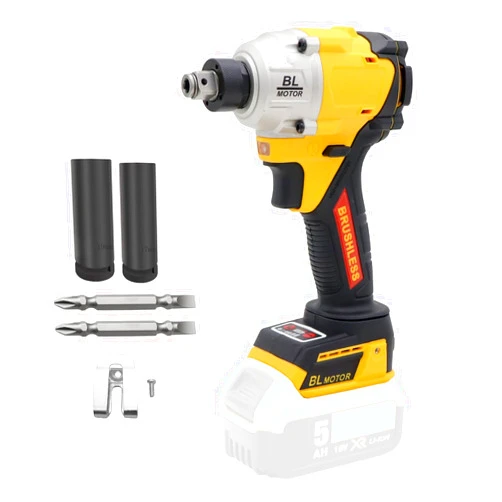 FSYAO 1/2 350Nm dual-purpose cordless impact wrench, 1/4 impact driver, brushless wrench driver. (body only, no battery included)