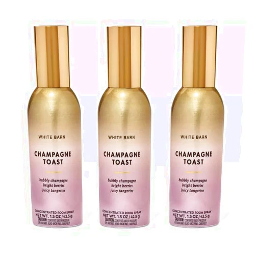 Generic Champagne Toast Concentrated Room Spray by White Barn/Bath + Body Works - Pack of 3
