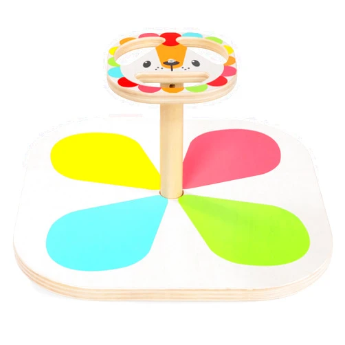 Frogprin Sit and Spin Toys for Toddlers, Wooden Spinner Seat, Bigger Size(21.3 Inch) Classic Durable Seated Spinning Activity Toy, Sit Spinner Sensory Toy for Toddlers & Kids All Ages
