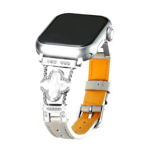 MoreanBelt Moran Bling Diamond band Compatible with Apple Watch 38mm 40mm 41mm 42mm 44mm 45mm 49mm, Leather Band Jewelry Metal Slim Strap Women for iWatch Ultra 2/ Ultra Series 9/8/7/6/5/4/3/2/1/SE