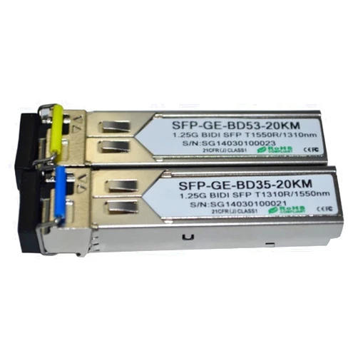 CIZVVEOC 5pairs a lot! Single Fiber BIDI SFP 1.25G WDM SFP 20KM SC/LC Connector 1310/1550nm DOM