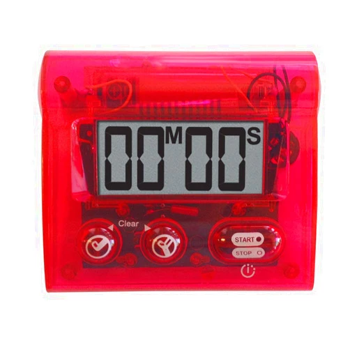 Sper Scientific Large Display Bench Timer 810028 - Easy-to-Use Timer with Audible Alarm 100-Minute Count-Up and Countdown Function for Labs Kitchens and Workspaces