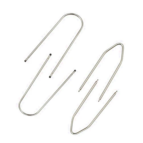 YIENAKFUN Automotive Car Radio Removal Pry Tool Kit 2 U-Shaped and 2 V-Shaped for Disassembly of Most Car CD Audio Frequency Converter Stainless Steel 4PCS
