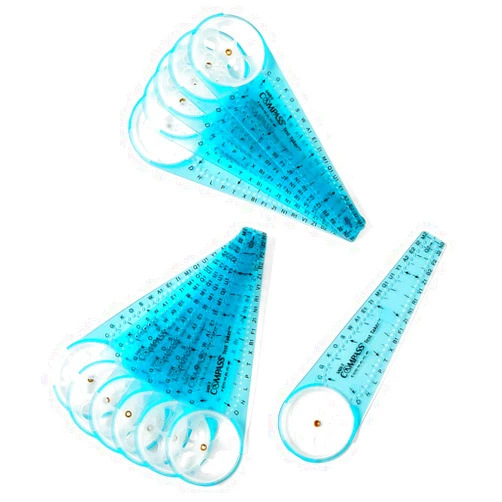 hand2mind Safe-T Math Compass, 10 in. Blue Compass, Compass for Geometry, Compass Drawing Tool, Dysgraphia Tools for Kids, Circle Drawing Tool, Compass Set, Math Classroom Supplies (Set of 12)