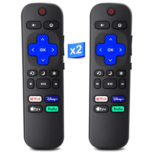 OMAIC 【Pack of 2】 Replacement for Roku-TV-Remote, Compatible for TCL Roku/Hisense Roku/Onn Roku/Sharp Roku Series Smart TVs (Not for Roku Stick and Box)