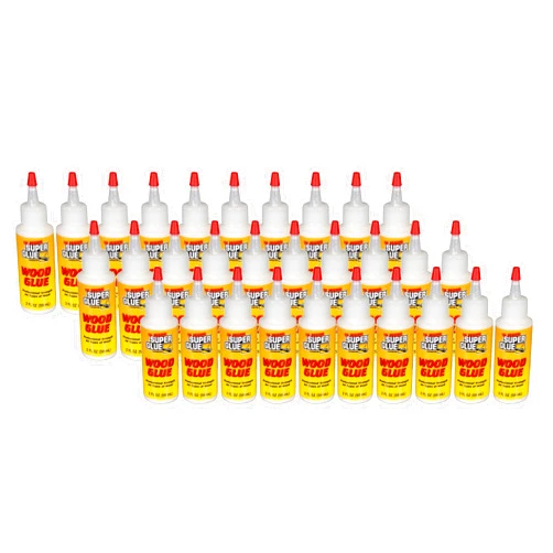 The Original Super Glue Professional Strength Wood Glue, 30-2 fl oz Bottles, Clear, 12309-30