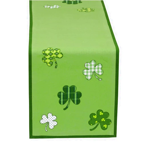DII St. Patrick's Day Collection Tabletop, Table Runner, 14x52, Lucky Day
