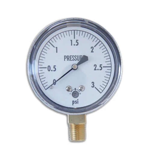 Kodiak Controls KC25-3# Low Pressure Gauge 3 PSI