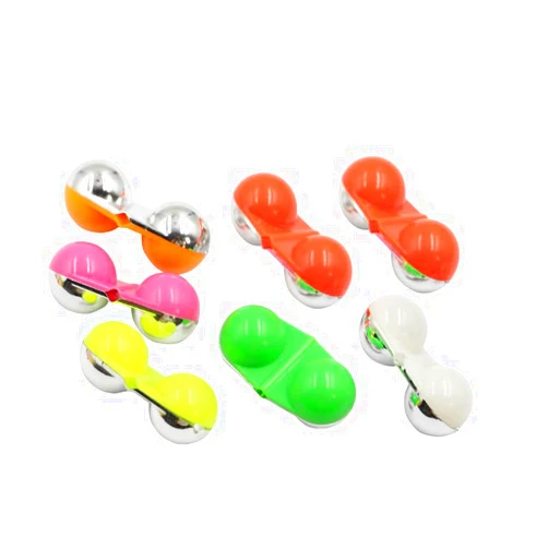 KTGCOZS Pack of 50 Fishing Double Rattle Noise Rattle Beads Portable ABS Catfish Rig