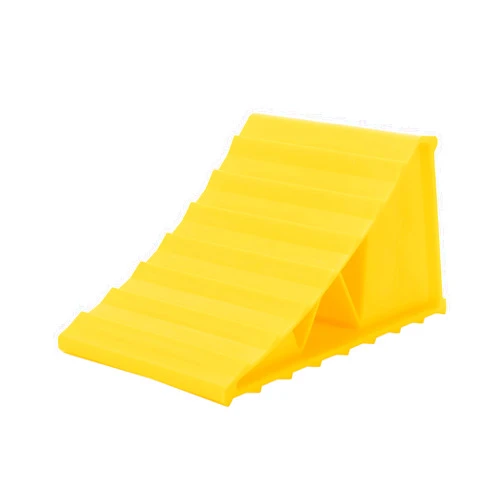 Camco 44432 Wheel Chock Without Rope, Helps Keep Your Trailer or RV In Place (Pack of 1) , Yellow