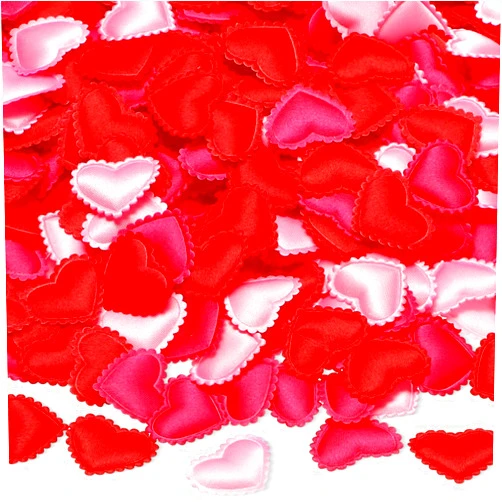 Zeyune 900 Pcs Heart Confetti Decoration Wedding Table Confetti Heart Decor Foam Heart Petals Romantic Decor for Valentine's Day Anniversary Thanksgiving Christmas New Year(Red,Pink,Rose Red)