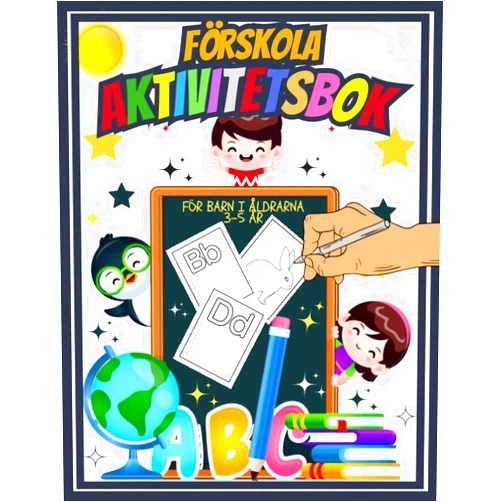 Swedish Edition by Carla woya (Author) förskola aktivitetsbok för barn i åldrarna 3-5 år: Pedagogiska aktiviteter för småbarn att lära sig rita linjer, former, spåra bokstäver och färgglada bilder. (Swedish Edition)