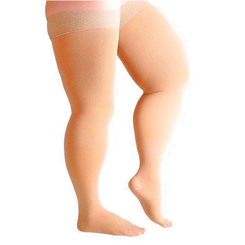 Runee Wide Thigh High Closed Toe Compression Stockings - 20-30mmHg Compression Designed For People With Wide Thigh And Calves