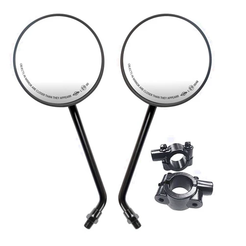 Motor-mh Retro Motorcycle Rearview Side Mirrors Universal 4
