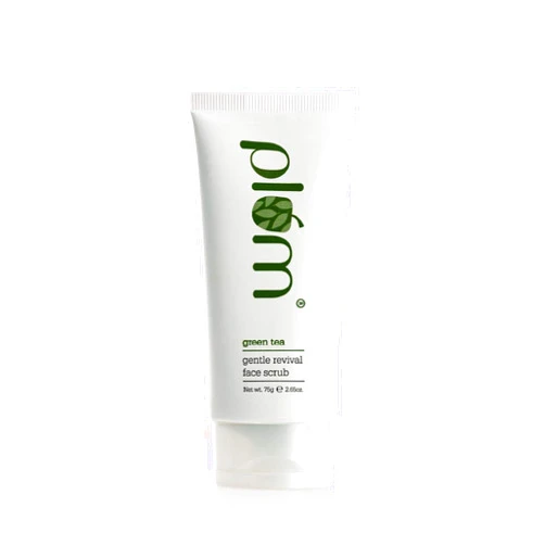 Plum Face Scrub with Green Tea, Hibiscus Extracts & Cellulose Beads For Acne-Prone Skin, Moisturizing & Exfoliating Scrub, SLS & Paraben Free, Facial Cleanser & Exfoliator for Men & Women 2.64 Fl Oz