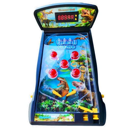 Trisquirrel Electronic Pinball Game,Dinosaurs Pinball Machine,Tabletop Arcade Pinball with Lights & Sounds Effects,LED Digital Scoreboard,Suitable for Kids & Adults Unisex