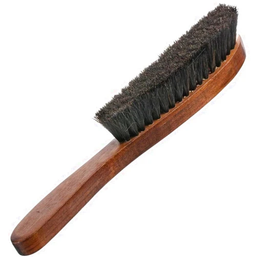 HOME IT Home-it Hat Brush - Dust Brush - Horse Hair Bristles lint Brush for Clothes, Suits, Cashmere, Wool, Velvet, Good Grip, Walnut Hardwood Handle