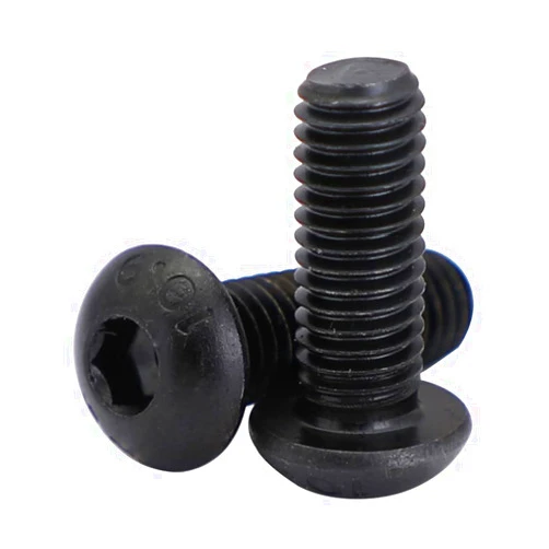 MewuDecor M6-1.0 x 12mm Button Head Hex Socket Cap Screws Bolts, 10.9 Grade Alloy Steel, Black Oxide Finish, Full Thread, Pack of 25