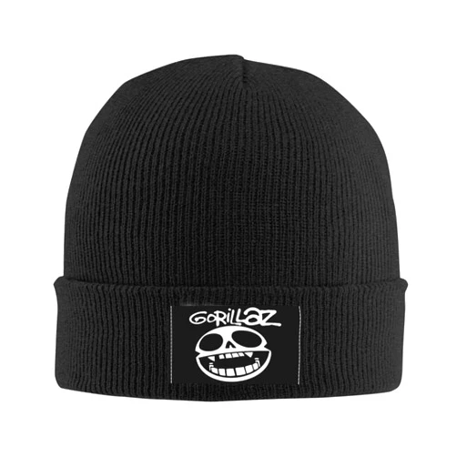 Gorillaz Beanie Hat Printed Men Women Warm Cap Knit Beanies Hats Outdoor Winter