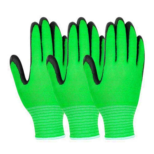 Mytops Breathable Bamboo Gardening Work Gloves for Women Youth and Men, Medium, Set of 3