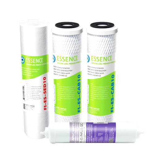 APEC Water Systems FILTER-SET-ESPH High Capacity Replacement Filter Set For Essence Series Alkaline Reverse Osmosis Water Filter System Stage 1-3&6