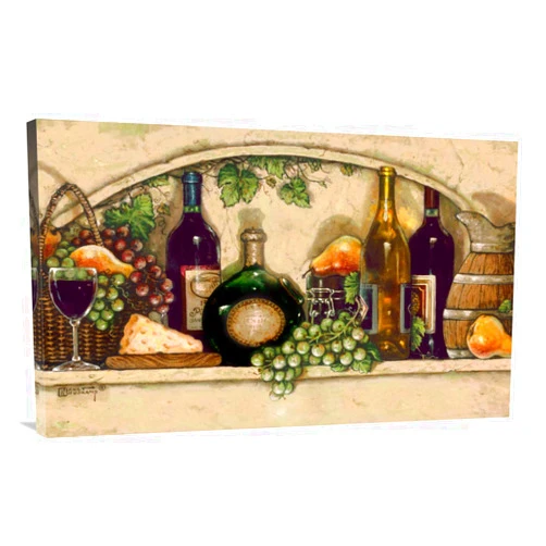 Generic 44 in. Wine, Fruit N Cheese Niche Crop Art Print
