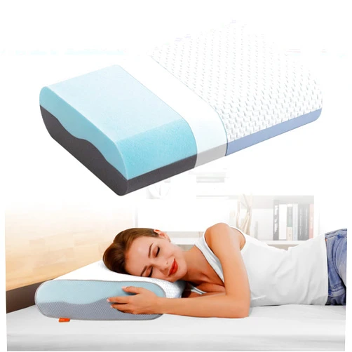 Maxzzz Memory Foam Pillows, Gel Cooling Bed Pillows, Sleep Pillow, Removable Machine Washable Pillowcase,Standard Size