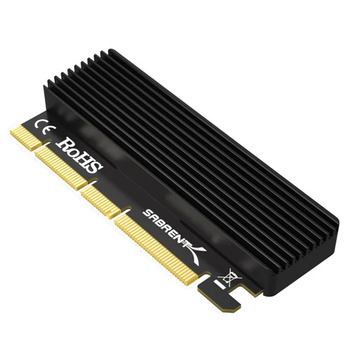 SABRENT NVMe M.2 SSD to PCIe X16/X8/X4 Card with Aluminum Heat Sink (EC-PCIE)