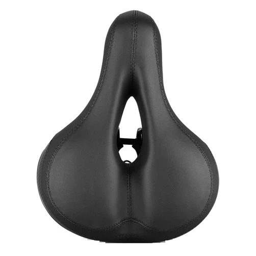 FSLLWGWG Comfort Wide Cruiser Bike Saddle Seat Soft Cushion Pad Breathable Bike Riding Seat (D)
