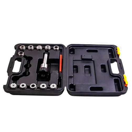 WENBIXIA ER32 Chuck MT3 Shank Spanner with 11 PC Collets Set + Box For Milling Machine