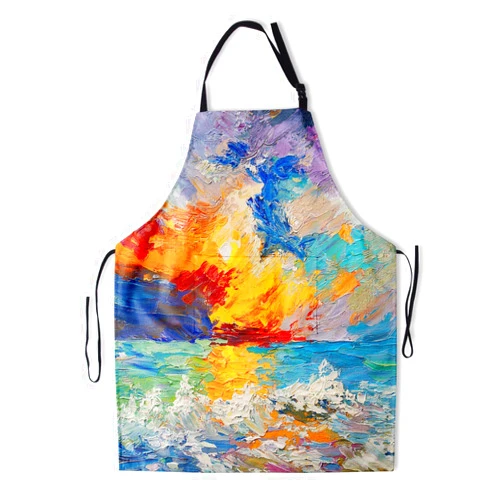 Giwawa Unisex Adult Apron Waterproof Stain Resistant Kitchen Cooking Bib Apron with 2 Pockets for BBQ Grill Painting