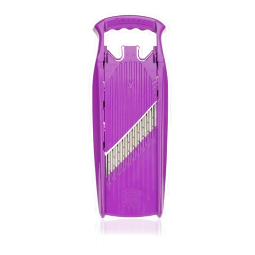 Börner Wave-Waffle PowerLine Crinkle Cut Vegetable Slicer (Violet) • Wavy Mandoline for Vegetables • Wave/Waffle/Crinkle Cut • Potato Slicer for Lattice Potatoes
