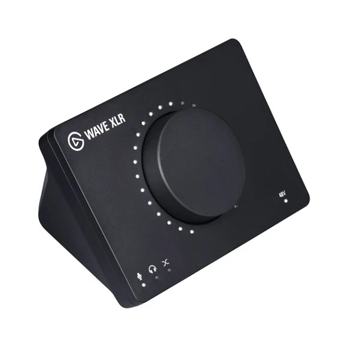 Elgato Wave XLR - Audio Mixer and 75 db Preamp for XLR Mic to USB-C, Control Interface with 48V Phantom Power, Tap-to-Mute, Digital Mixing Software for Streaming, Recording, Podcasting on Mac and PC