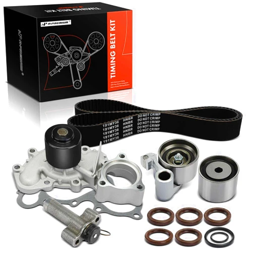 A-Premium Engine Timing Belt Kit with Water Pump Compatible with Toyota Cars - Tacoma 1995-2004, Tundra 2000-2004, T100 1995-1998 - 3.4L