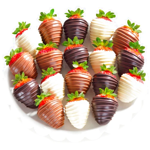 A Gift Inside 18 Berry Bites Chocolatey Covered Strawberries (Fun Size)