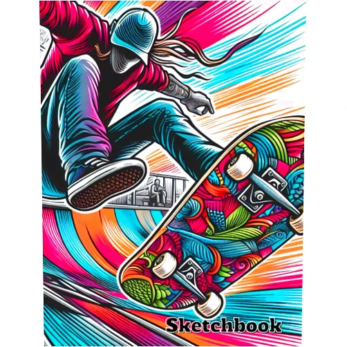By Zoe Ragnar (Author) Skateboarder Sketchbook: Skater Personal Artist Book for Skateboard Designs, Doodles, Drawings & More - 106 Pages