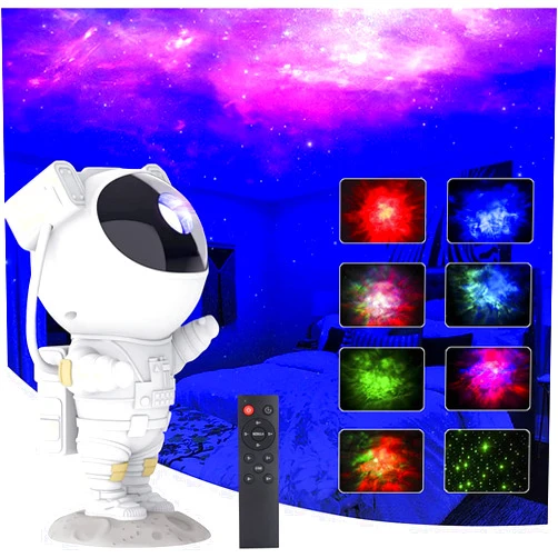 Fitzladd Star Projector Galaxy Night Light, Tiktok Astronaut Space Projector, Starry Nebula Ceiling LED Lamp with Timer and Remote, Kids Room Decor Aesthetic, Gifts for Christmas, Birthdays, Valentine's Day