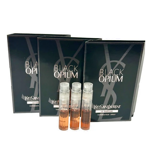 Yves Saint Laurent YSL Black Opium LE PARFUM Sample Women Perfume 1.2 ml / 0.04 oz - set of 3