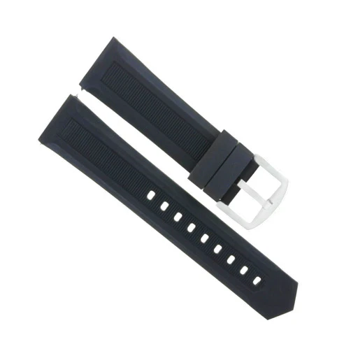 Ewatchparts 21MM RUBBER BAND STRAP COMPATIBLE WITH TAG HEUER FORMULA 1 MODEL WAH1110 CAH1110 BLACK