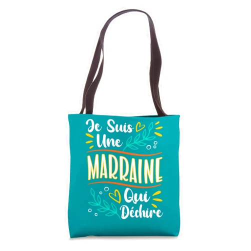 Cadeau Baptême Marraine Qui Déchire Filleule Une Marraine Qui Dechire Cadeau Parrain Marraine Demande Tote Bag