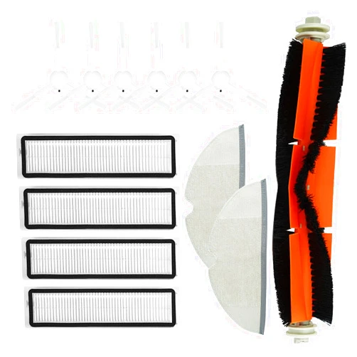 BBT BAMBOOST Replacement Parts fit for Dreame D9,D9 max,D9 pro,L10,L10 pro, Filters Main Rolling Brushes Side Brush Mop Clothes Clearning Pads Accessories(Pack of 13)