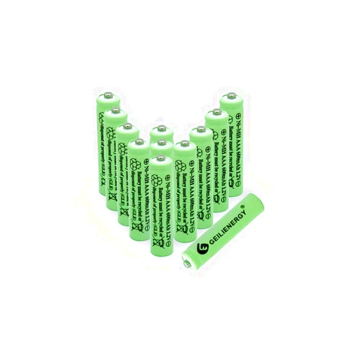 GLEPOWEER Rechargeable AAA Batteries, 1.2V 600mAh NiMH Precharged Triple A Solar Batteries for Garden Lights, Remotes Mice and Household Devices (Pack of 12)