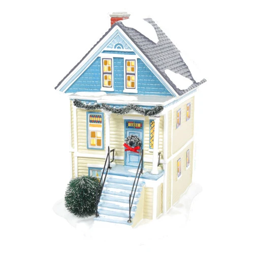 Department 56 Original Snow Village 1231 Dunn Street Lit Building, 7.5 Inch, Multicolor