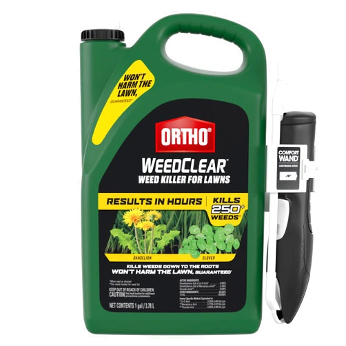 Ortho WeedClear Weed Killer for Lawns with Comfort Wand, Kills More than 250 Weeds including Dandelion and Clover, 1 gal